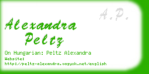 alexandra peltz business card